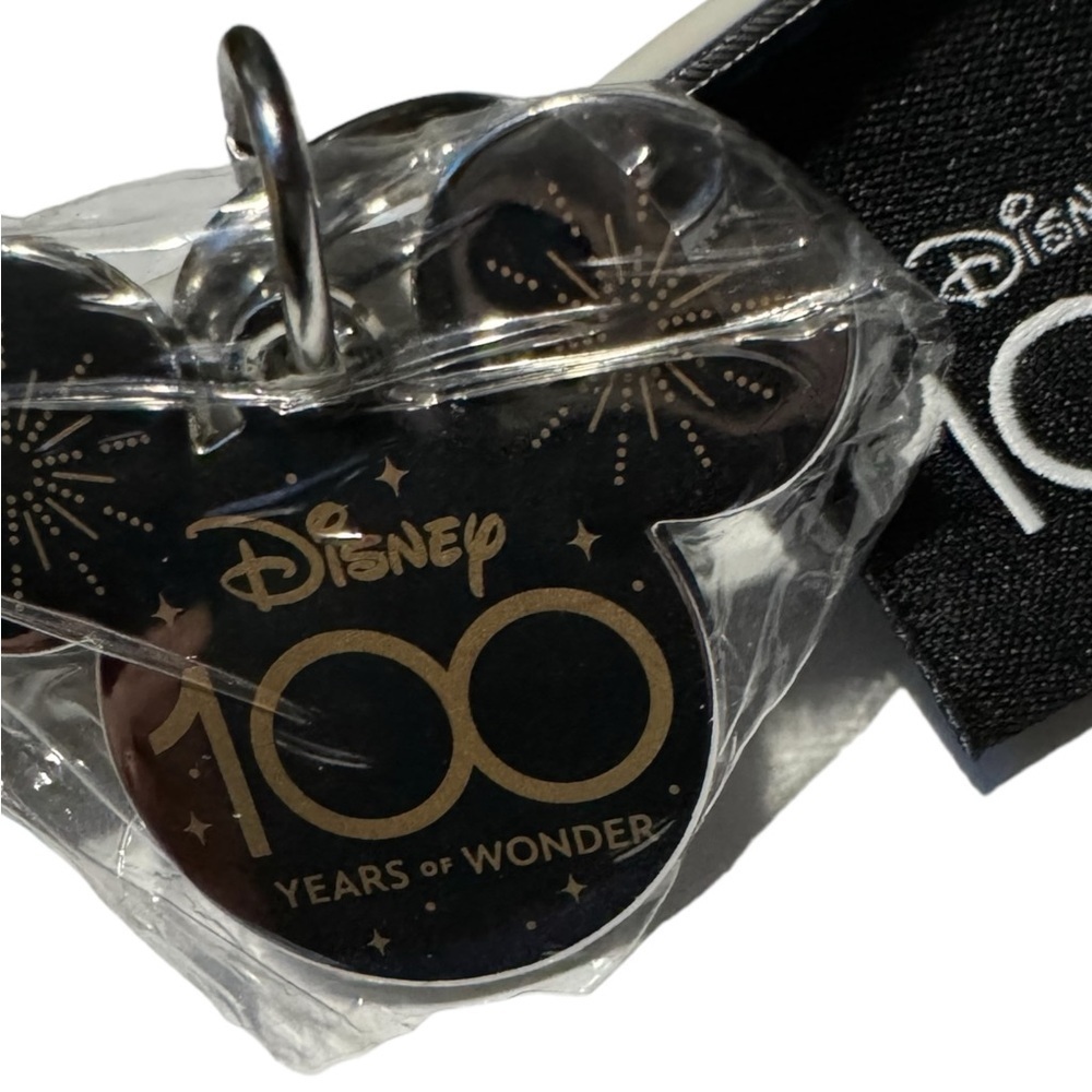 Disney Parks DISNEY100 Dog Collar Large Length Silver/Purple